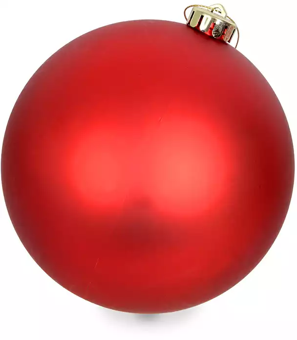 Новогодний шар 15 см красный матовый 15001B05