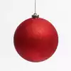Новогодний шар 15 см красный глиттер 15001S05