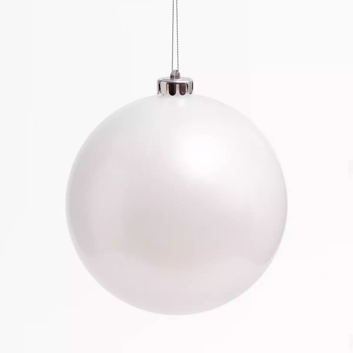 Новогодний шар 15 см белый глянец 15001W20