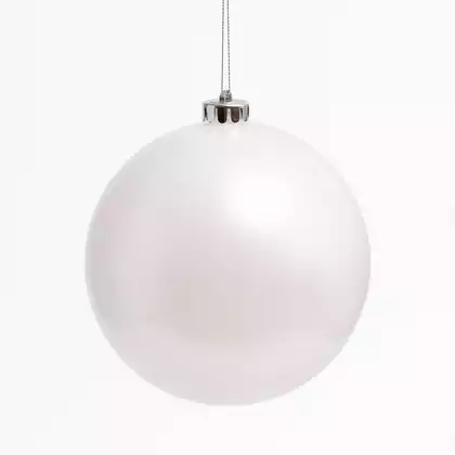Новогодний шар 15 см белый глянец 15001W20