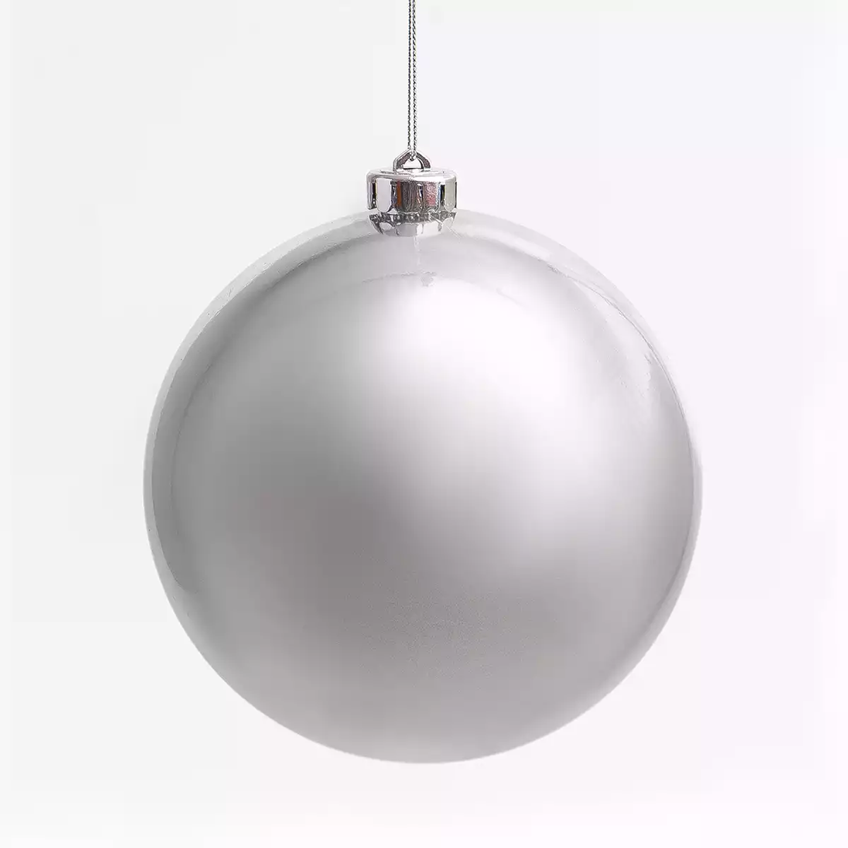 Новогодний шар 15 см серебро глянец 15001A04