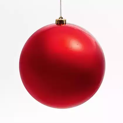 Новогодний шар 20 см красный глянец 20001A05