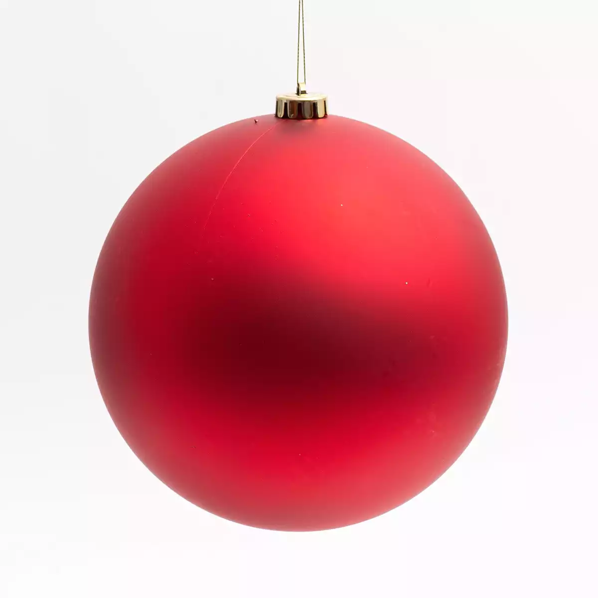 Новогодний шар 20 см красный матовый 20001B05