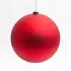 Новогодний шар 20 см красный матовый 20001B05