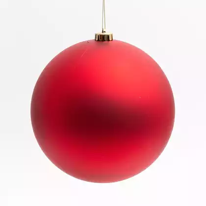 Новогодний шар 20 см красный матовый 20001B05