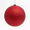 Новогодний шар 20 см красный глиттер 20001S0