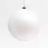 Новогодний шар 20 см белый глянец 20001W20