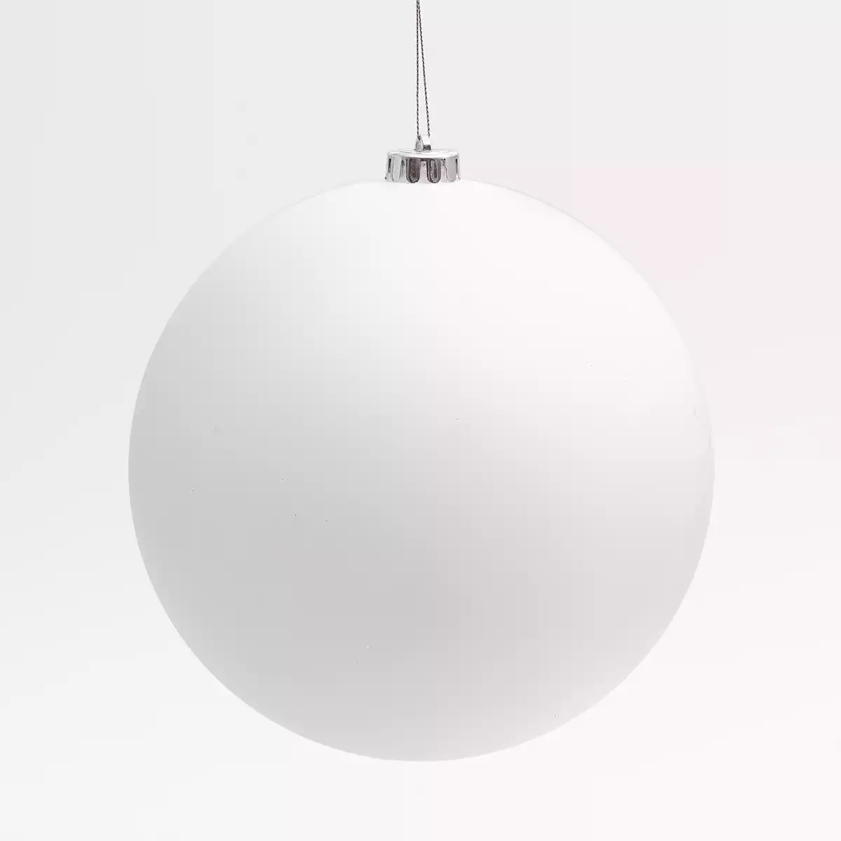 Новогодний шар 20 см белый матовый 20001B20
