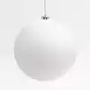 Новогодний шар 20 см белый матовый 20001B20