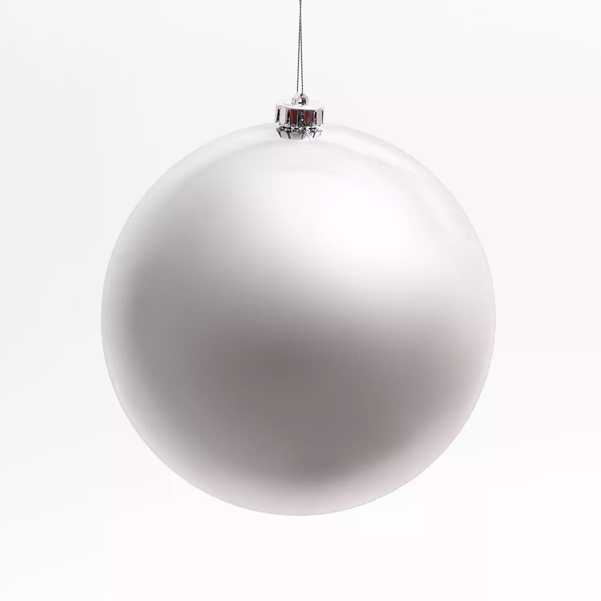 Новогодний шар 20 см серебро глянец 20001A04