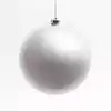 Новогодний шар 20 см серебро глянец 20001A04