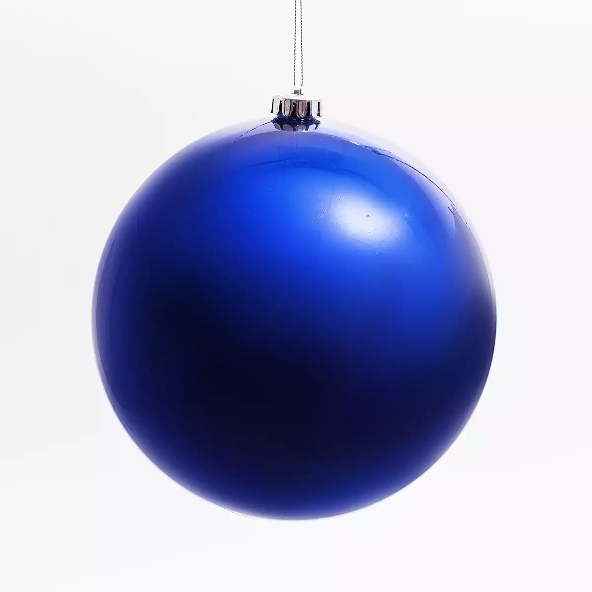 Новогодний шар 20 см синий глянец 20001A14