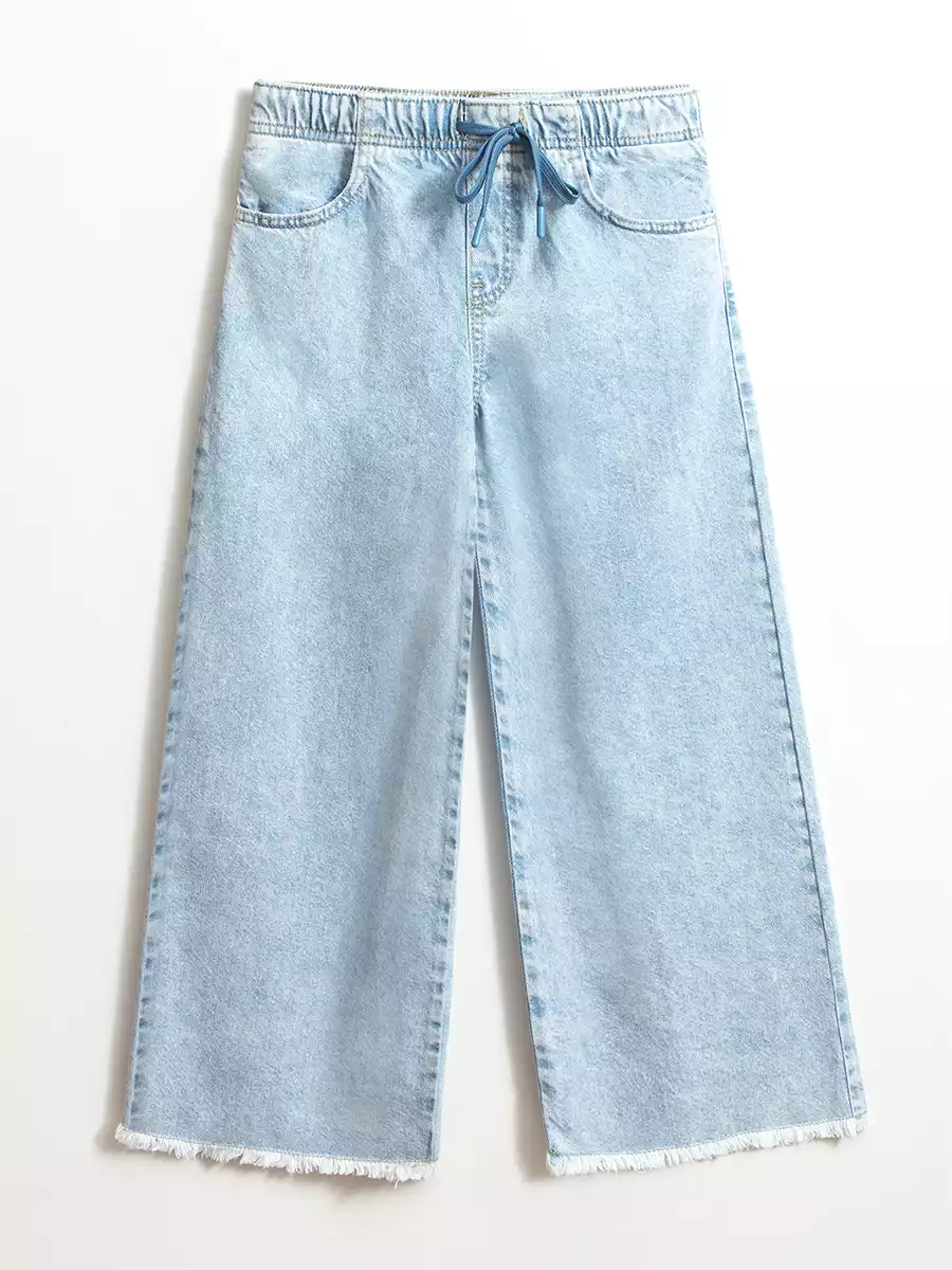 Широкие джинсы с потёртостями Vulpes