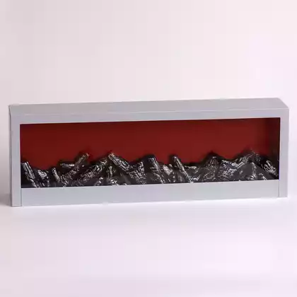 Камин 60х10х20 см USB/батарейки белый BL16569