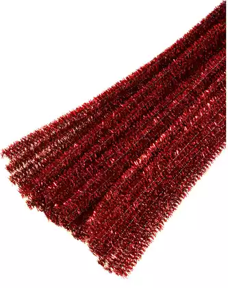 Синельная проволока мишура 60 шт 30 см красная 058D-6856D