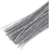 Синельная проволока мишура 60 шт 30 см серебро 058D-6857D