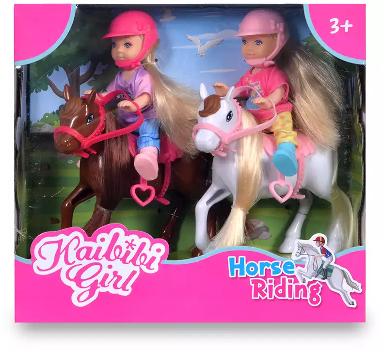 Набор кукол WG624 с лошадьми и аксессуарами
