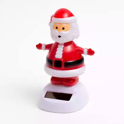 Фигурка 11,2 см Дед Мороз маятник на солнечной батарее 058D-6895D