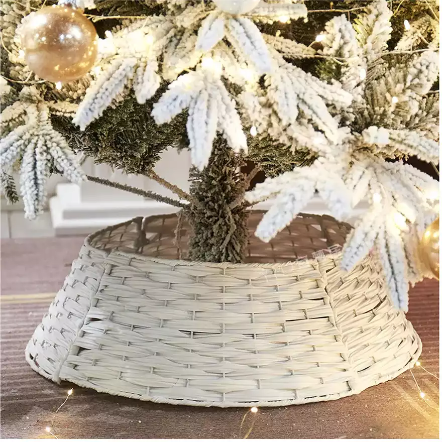 Корзина под елку разборная 50х24х67 белый 058D-6970D