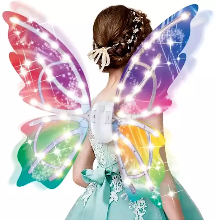 Карнавальные крылья Феи свет на батарейках 058D-6906D