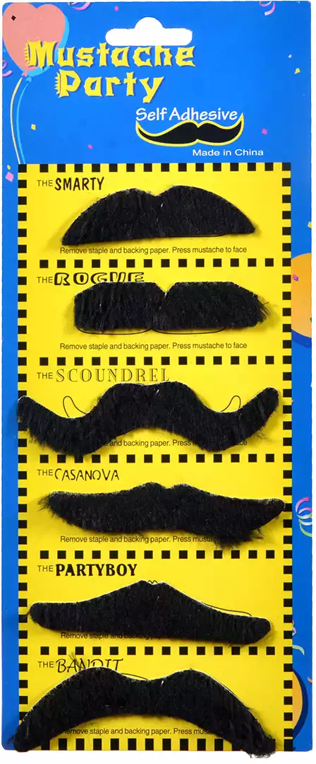 Карнавальные усы 058D-6907D