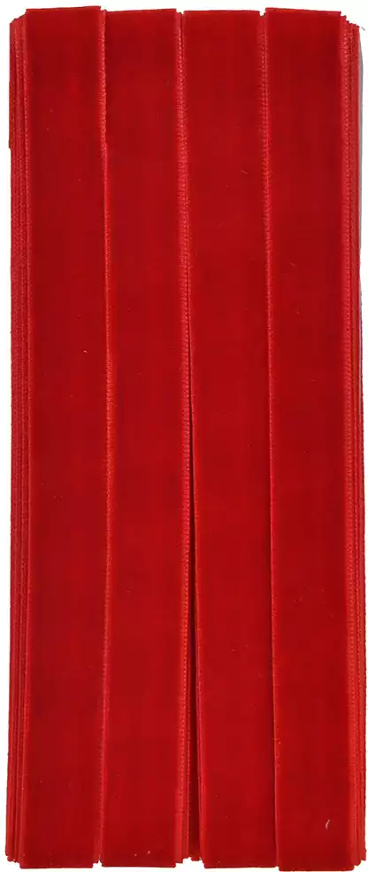 Лента бархатная красный 5 м х 1,5 см 058D-6940D