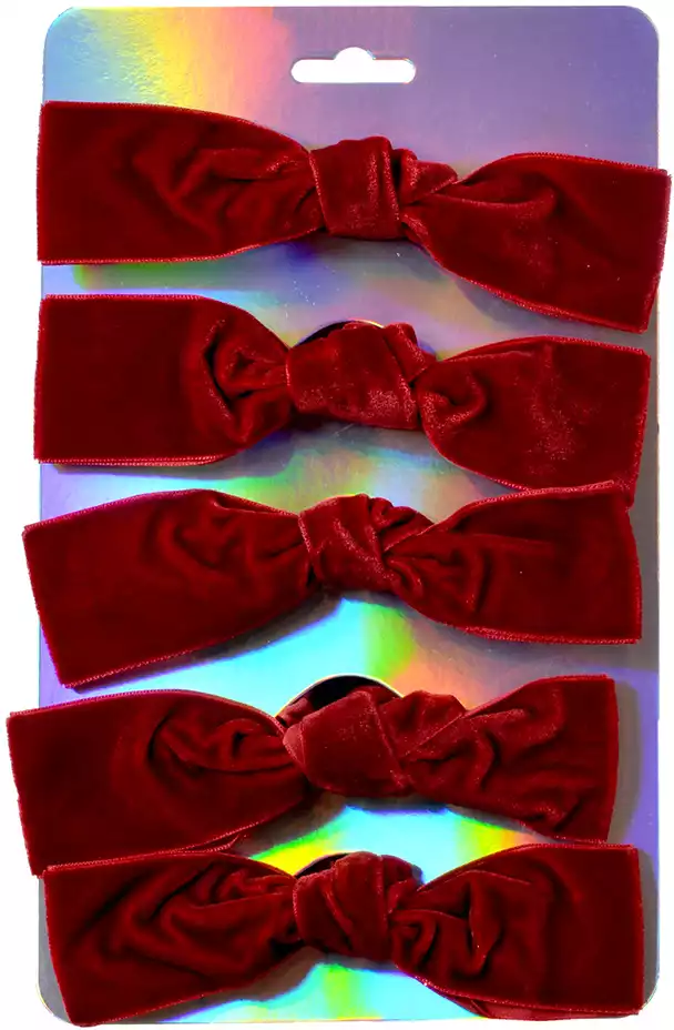 Набор бантиков вишня 10 шт 13х25х4 см 058D-6945D