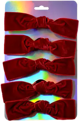 Набор бантиков вишня 10 шт 13х25х4 см 058D-6945D