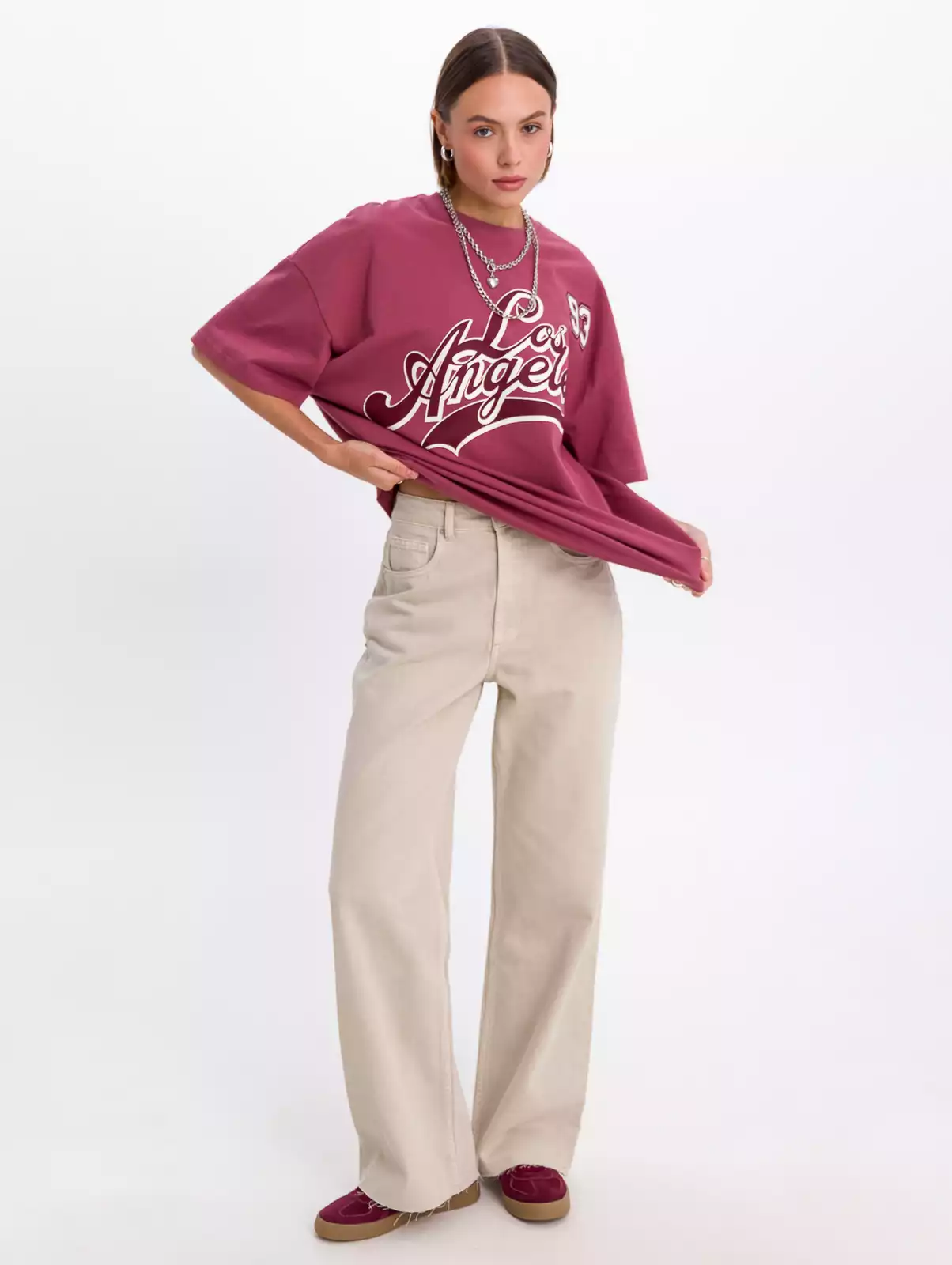 Джинсы прямого кроя с высокой посадкой KEANU