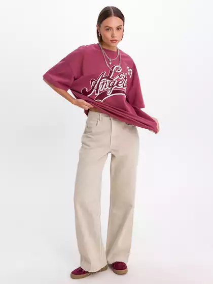 Джинсы прямого кроя с высокой посадкой KEANU