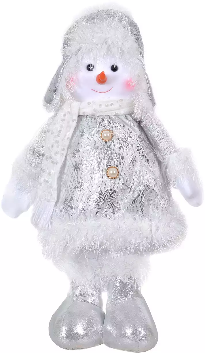 Новогодняя фигурка 40-60 см Снеговик белый 058D-6974D