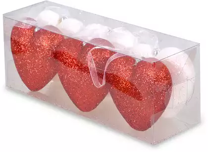 Набор сердец 3 шт 22 см красный 920004