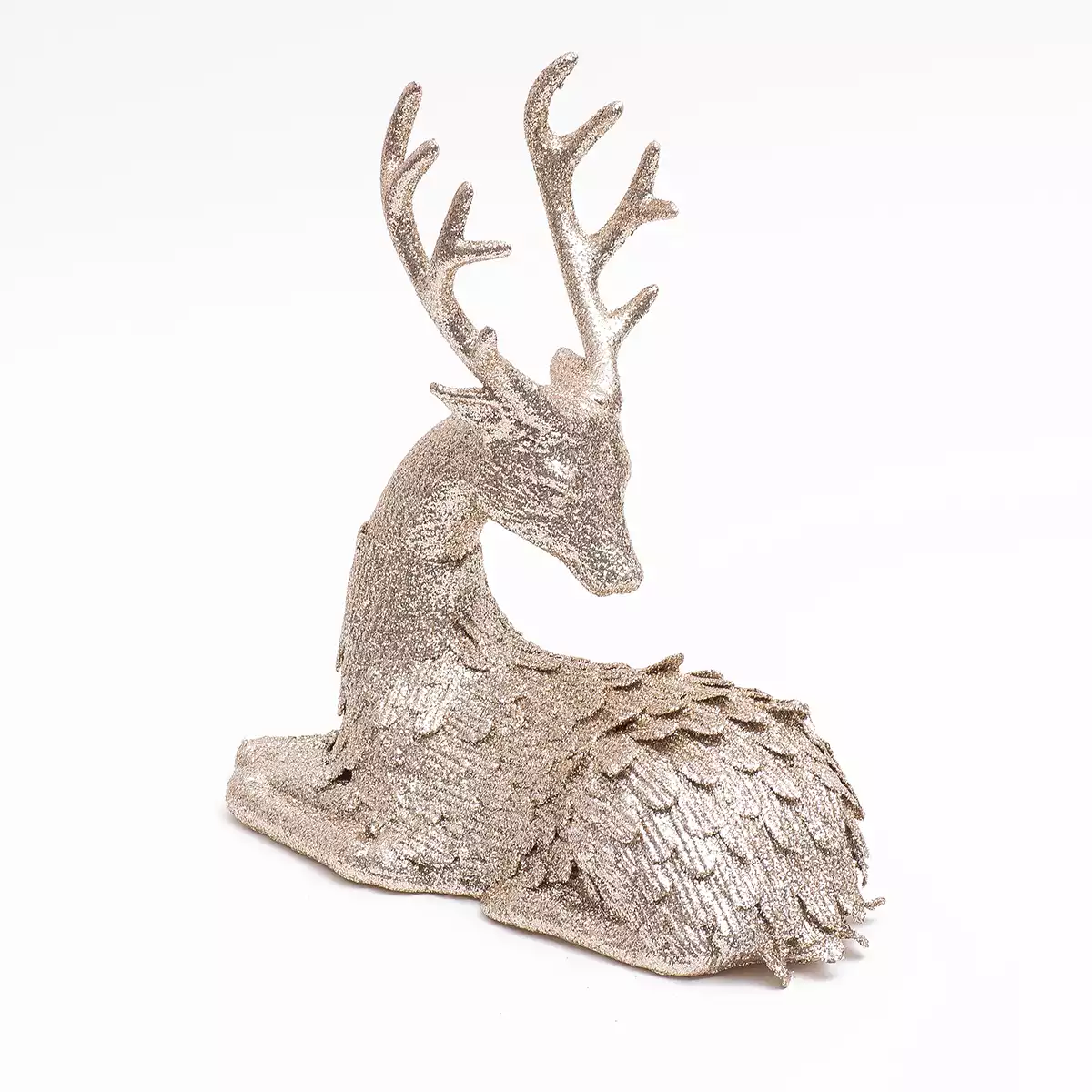 Новогодняя фигурка Олень 21х13,5х21 см золото P200104B