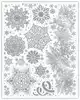 Новогоднее оконное украшение с раскраской 30x38см *92058