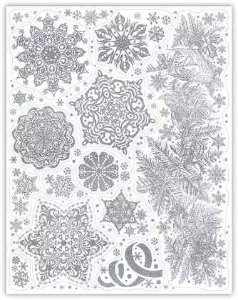 Новогоднее оконное украшение с раскраской 30x38см *92058