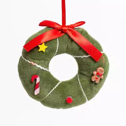 Новогодняя фигурка 11 см венок MU-25XP485