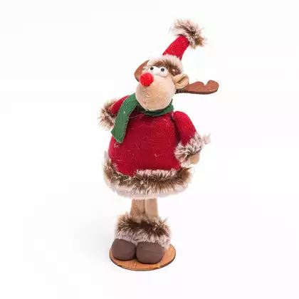 Новогодняя фигурка 23 см олень в колпачке MU-25XP500