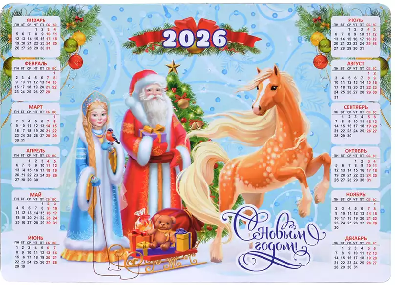 Виниловый календарь Символ года 2026 нг26-к1-001