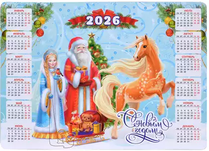 Виниловый календарь Символ года 2026 нг26-к1-001
