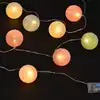 Светодиодная гирлянда НИТЬ 3 м 20 Led хлопковых шариков от батареек Bat319