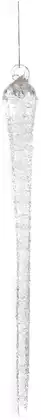 Новогодняя сосулька 19,1 см стекло лед 058D-7258D