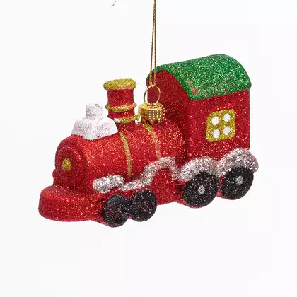 Новогодняя фигурка 11,7 см поезд красный 058D-7235D