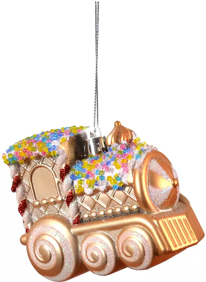 Новогодняя фигурка 8,5 см поезд 058D-7243D