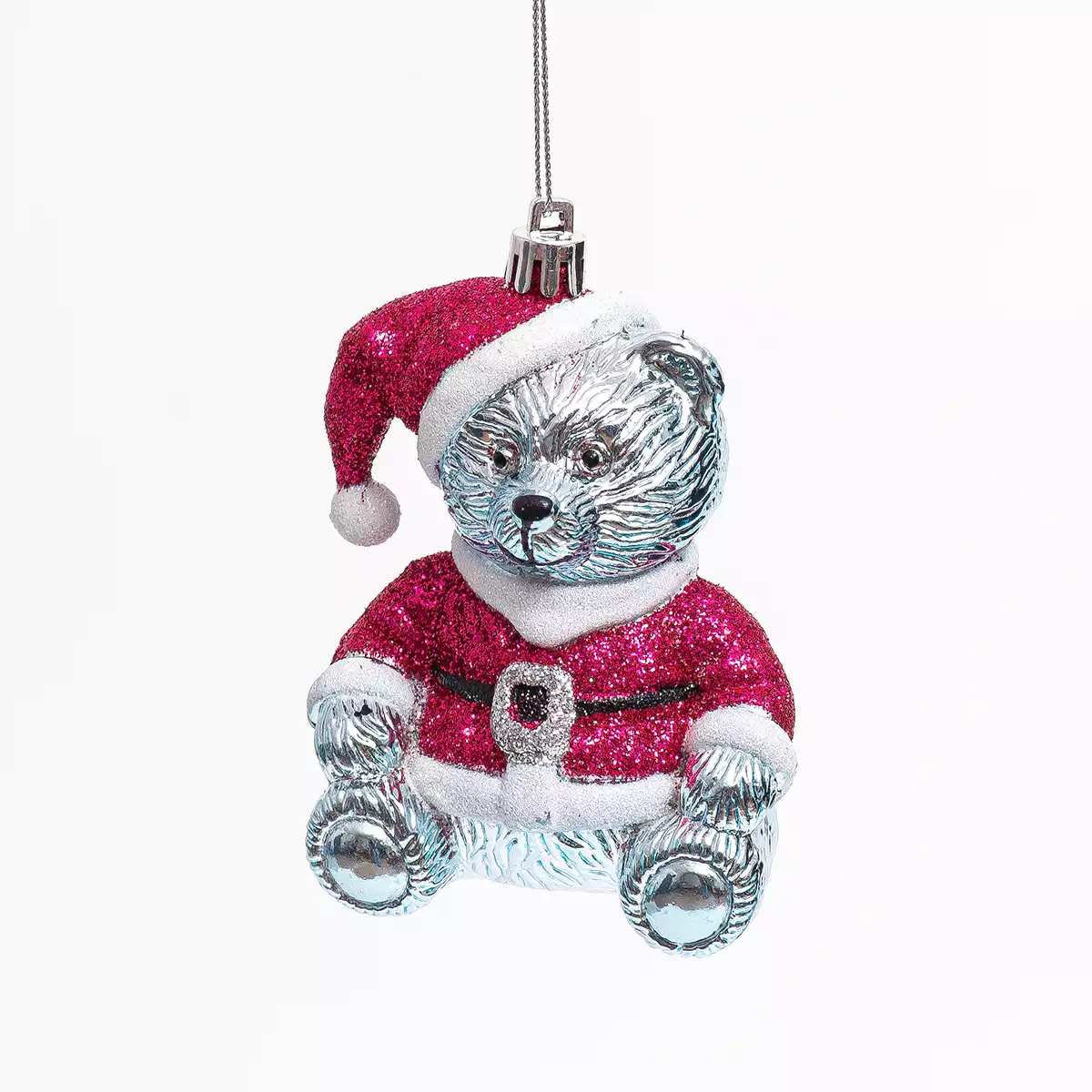 Новогодняя фигурка 11 см мишка санта 058D-7249D