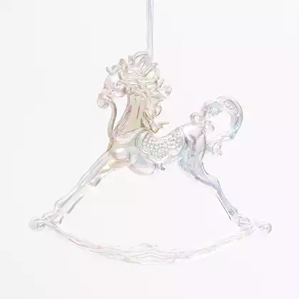 Новогодняя фигурка 15 см лошадка 058D-7256D