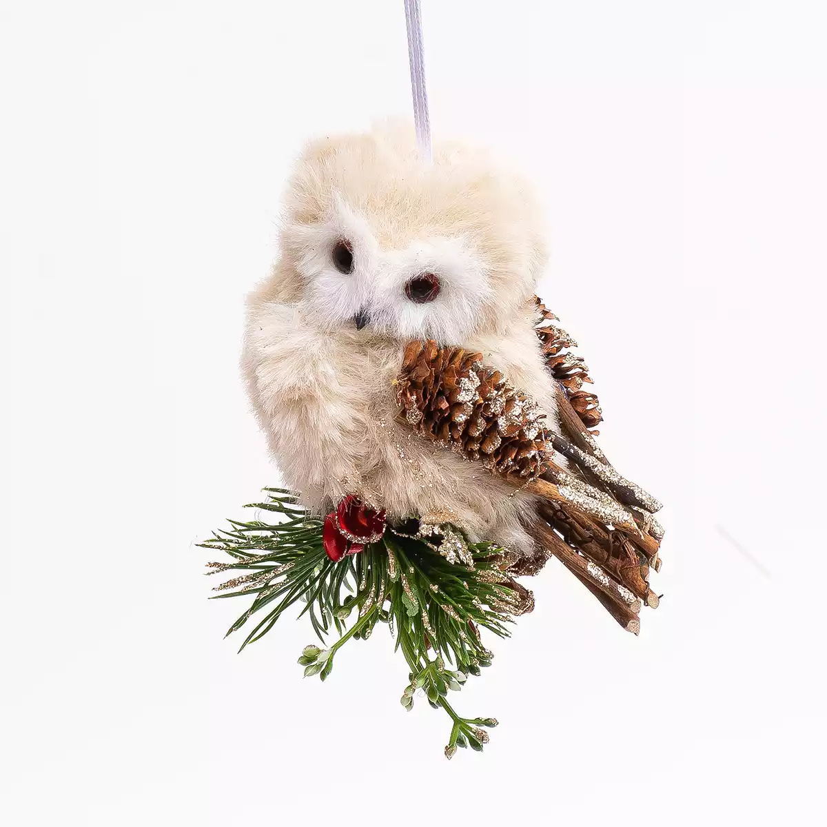 Новогодняя фигурка 11 см сова 058D-7294D