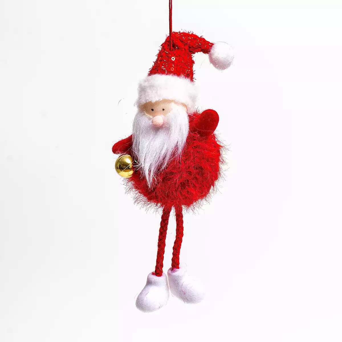 Новогодняя фигурка 21 см Дед Мороз на подвесе 058D-7305D