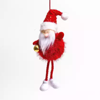 Новогодняя фигурка 21 см Дед Мороз на подвесе 058D-7305D