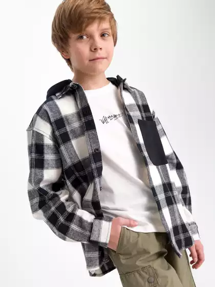 Фланелевая рубашка со съёмным капюшоном Vulpes