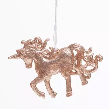 Новогодняя фигурка 10 см Лошадь золото 058D-7012D